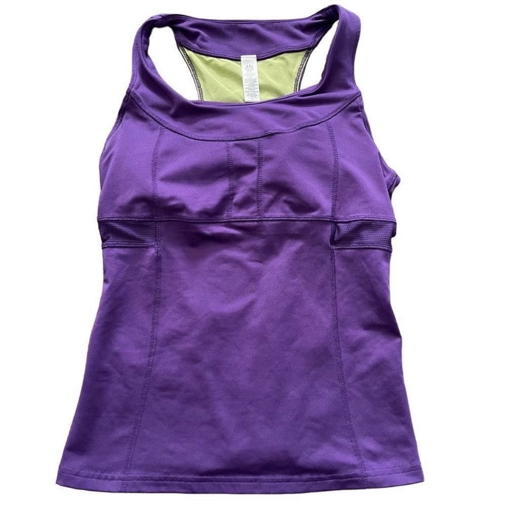 Athleta Purple Workout Sport Top w/ Inner Bra
